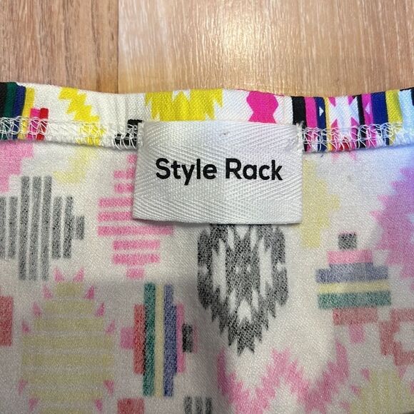 Strapless Colorful Blue Maxi Dress Size L - Picture 5 of 8